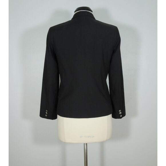 DANA POINT Suit Blazer Womens Black One Button Closure Lined Padded - Picture 4 of 7